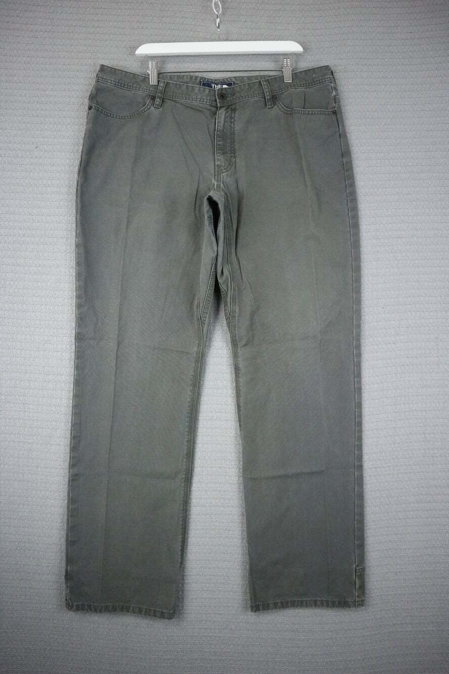The North Face Men's Straight Leg Canvas Trail Pants Grey Olive Green 38w